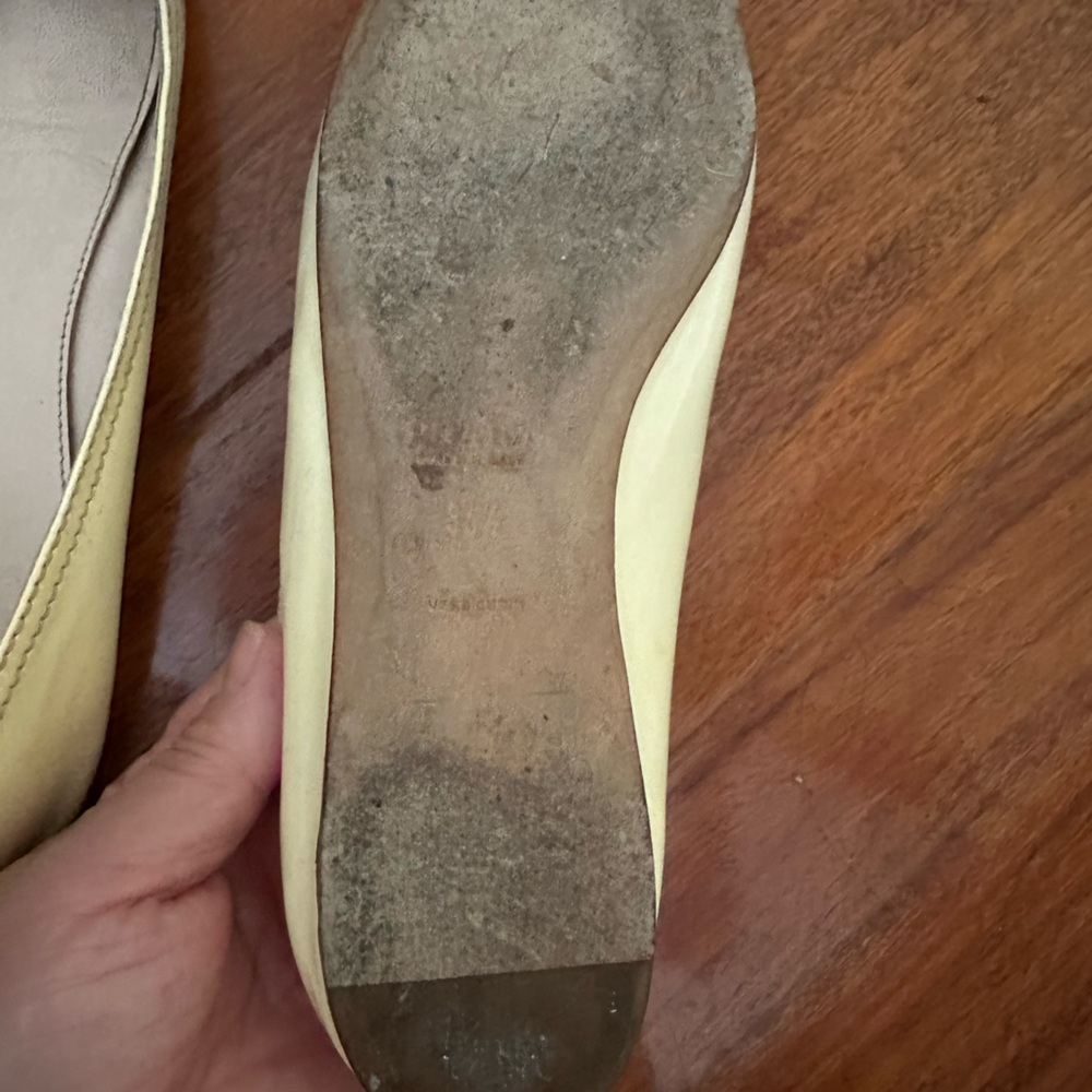 Prada Women's yellow and tan Ballet Flats Sz:Eu 36.5 - Picture 10 of 12